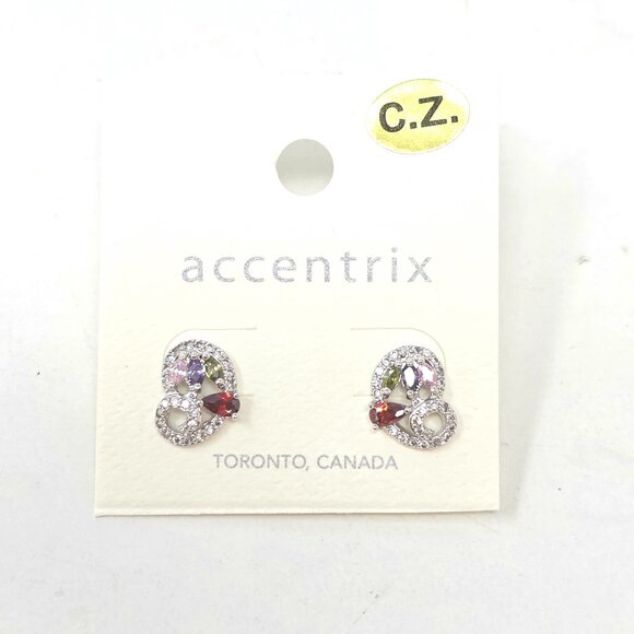 🎁🎅HOLIDAY TREASURES! CZ Tourmaline Stud Earring - Picture 1 of 1